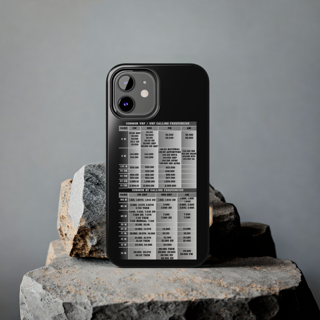 Ham Radio Calling Frequencies Mobile Phone Display Stand for Smartphones