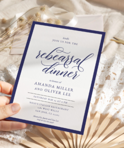 Wedding Rehearsal Dinner Invitation Template