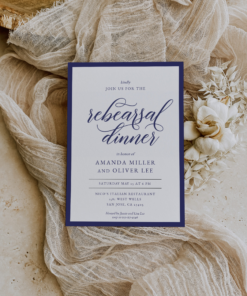 Wedding Rehearsal Dinner Invitation Template